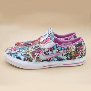 Nike Graffiti Print on Canvas Slip On Sneaker Women's Size 7